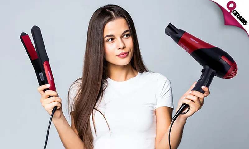 Geepas Hair Dryer + Straightener Set!
